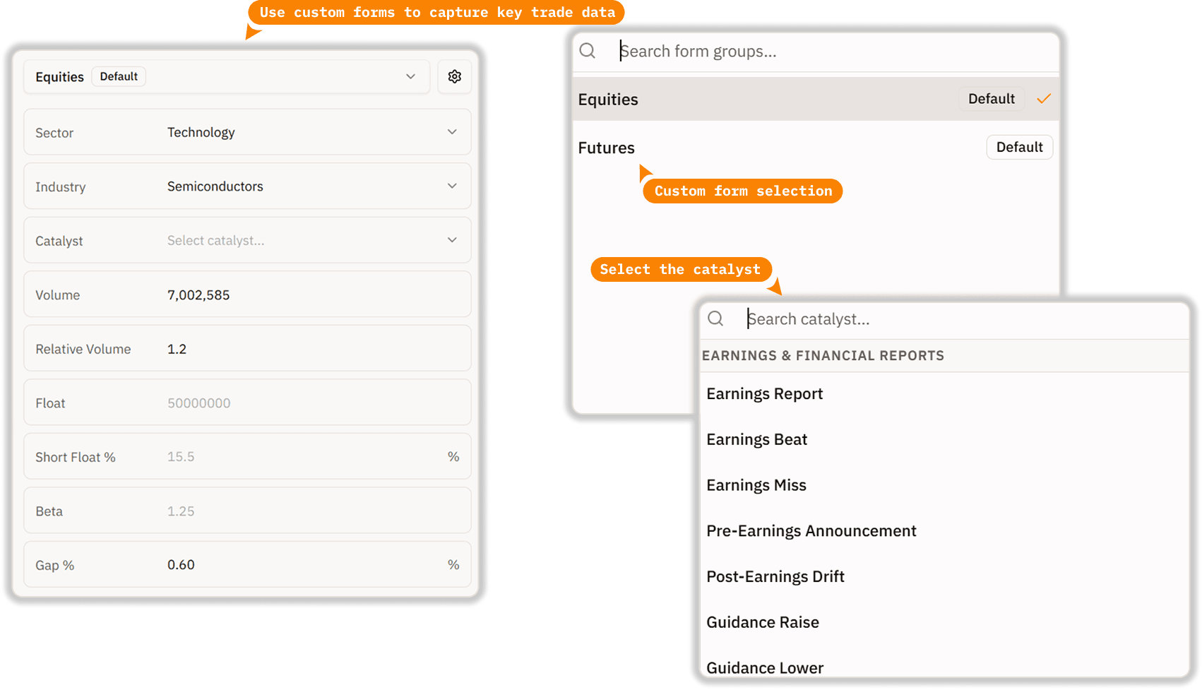 Asset-Specific Data Entry
