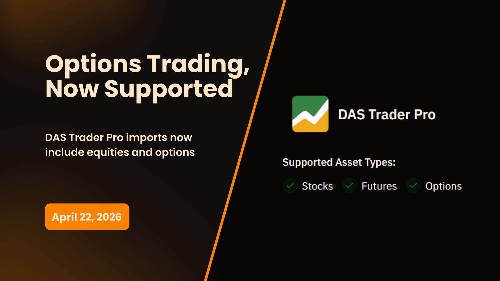 DAS Trader Pro: Options Import Now Supported