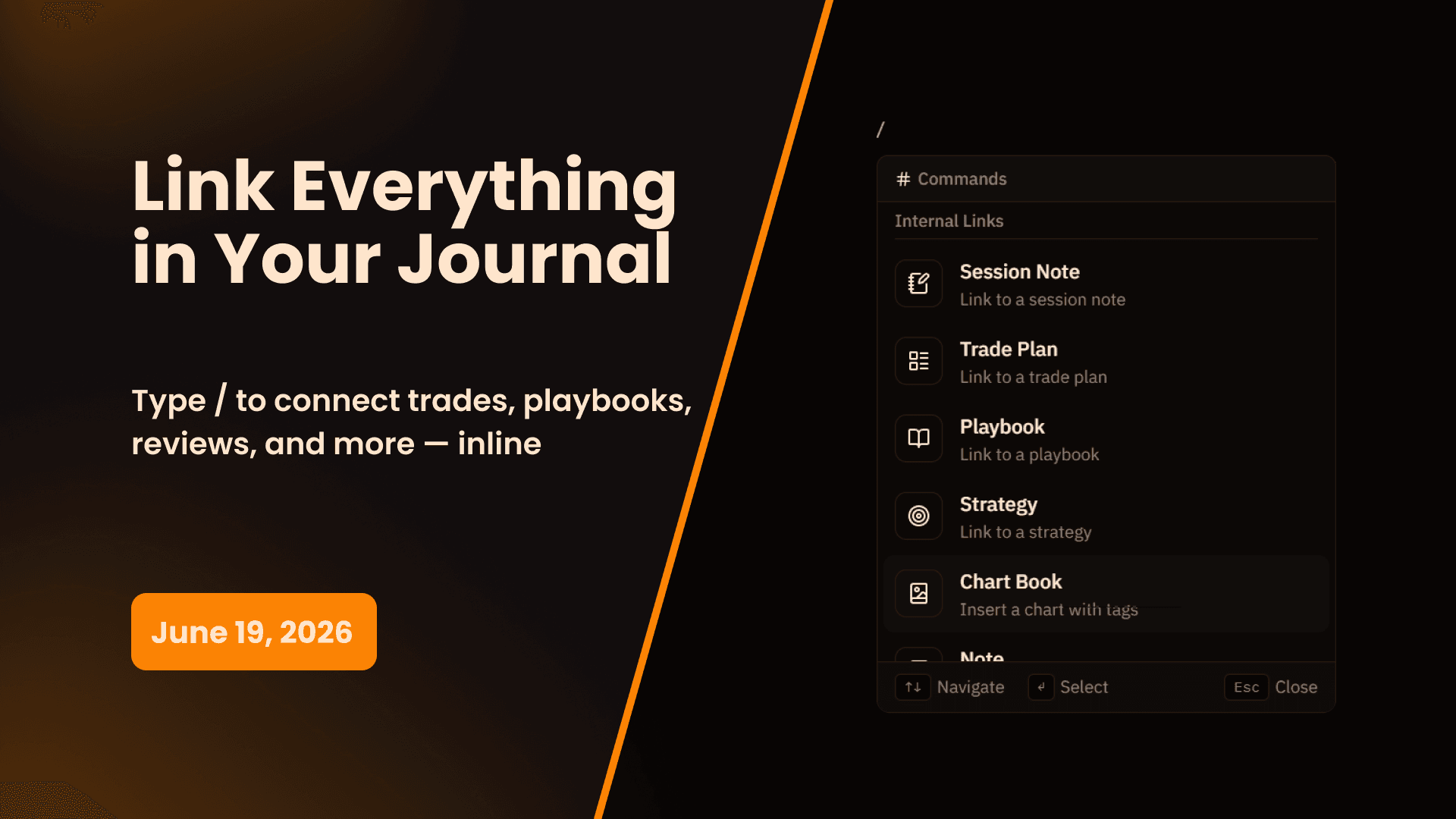 Slash Commands & Internal Linking: Connect Everything in Your Journal