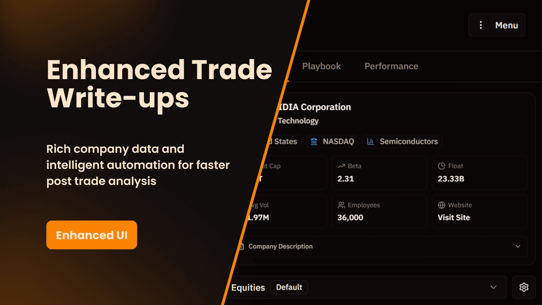 Trade Write-ups: Enhanced UI with Rich Asset Data